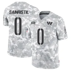 Washington Commanders Men's Limited Arctic Camo 2024 Salute to Service Jersey (0 Mike Sainristil)