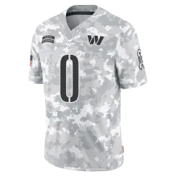 Washington Commanders Men's Limited Arctic Camo 2024 Salute to Service Jersey (0 Mike Sainristil)