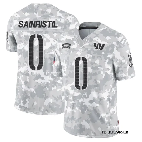Washington Commanders Men's Limited Arctic Camo 2024 Salute to Service Jersey (0 Mike Sainristil)