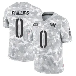 Washington Commanders Men's Limited Arctic Camo 2024 Salute to Service Jersey (0 Tyre Phillips)