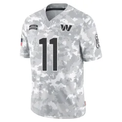 Washington Commanders Men's Limited Arctic Camo 2024 Salute to Service Jersey (11 Luke McCaffrey)
