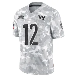 Washington Commanders Men's Limited Arctic Camo 2024 Salute to Service Jersey (12 Michael Gallup)