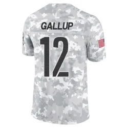 Washington Commanders Men's Limited Arctic Camo 2024 Salute to Service Jersey (12 Michael Gallup)