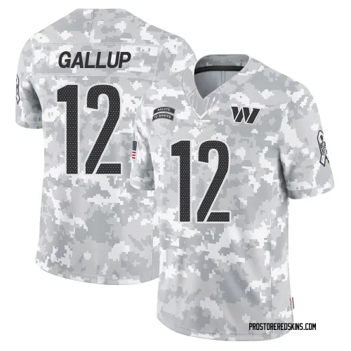 Washington Commanders Men's Limited Arctic Camo 2024 Salute to Service Jersey (12 Michael Gallup)