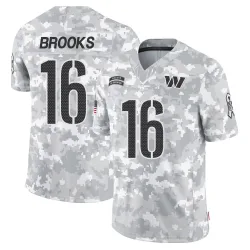 Washington Commanders Men's Limited Arctic Camo 2024 Salute to Service Jersey (16 Ja'Corey Brooks)