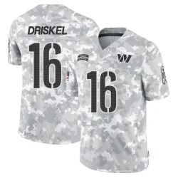 Washington Commanders Men's Limited Arctic Camo 2024 Salute to Service Jersey (16 Jeff Driskel)