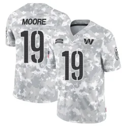 Washington Commanders Men's Limited Arctic Camo 2024 Salute to Service Jersey (19 Chris Moore)