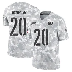 Washington Commanders Men's Limited Arctic Camo 2024 Salute to Service Jersey (20 Quan Martin)