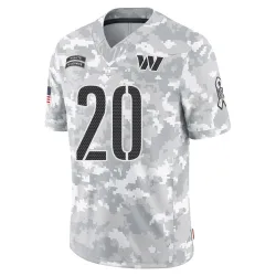 Washington Commanders Men's Limited Arctic Camo 2024 Salute to Service Jersey (20 Quan Martin)