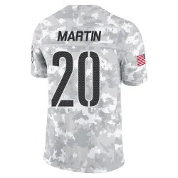 Washington Commanders Men's Limited Arctic Camo 2024 Salute to Service Jersey (20 Quan Martin)