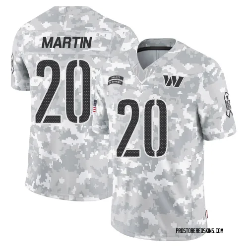 Washington Commanders Men's Limited Arctic Camo 2024 Salute to Service Jersey (20 Quan Martin)