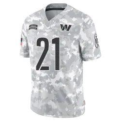 Washington Commanders Men's Limited Arctic Camo 2024 Salute to Service Jersey (21 Earnest Byner)