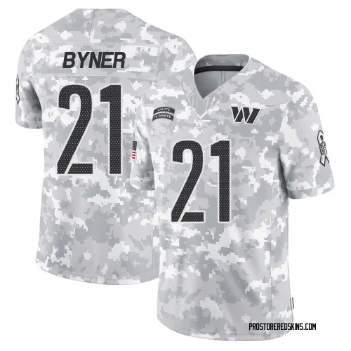 Washington Commanders Men's Limited Arctic Camo 2024 Salute to Service Jersey (21 Earnest Byner)