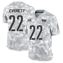 Washington Commanders Men's Limited Arctic Camo 2024 Salute to Service Jersey (22 Deshazor Everett)