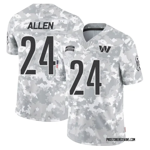 Washington Commanders Men's Limited Arctic Camo 2024 Salute to Service Jersey (24 Kazmeir Allen)