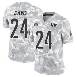 Washington Commanders Men's Limited Arctic Camo 2024 Salute to Service Jersey (24 Michael Davis)