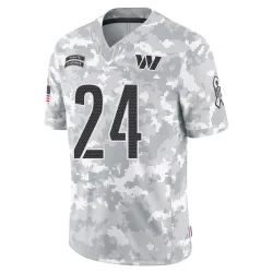 Washington Commanders Men's Limited Arctic Camo 2024 Salute to Service Jersey (24 Michael Davis)