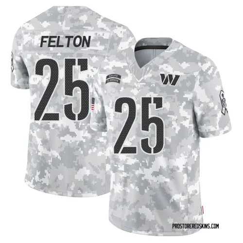 Washington Commanders Men's Limited Arctic Camo 2024 Salute to Service Jersey (25 Demetric Felton)