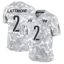 Washington Commanders Men's Limited Arctic Camo 2024 Salute to Service Jersey (2 Marshon Lattimore)