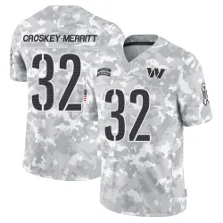 Washington Commanders Men's Limited Arctic Camo 2024 Salute to Service Jersey (32 Jacory Croskey-Merritt)