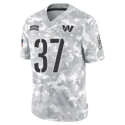 Washington Commanders Men's Limited Arctic Camo 2024 Salute to Service Jersey (37 Bobby Price)