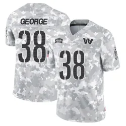 Washington Commanders Men's Limited Arctic Camo 2024 Salute to Service Jersey (38 Allan George)