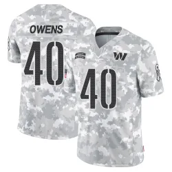 Washington Commanders Men's Limited Arctic Camo 2024 Salute to Service Jersey (40 Tyler Owens)