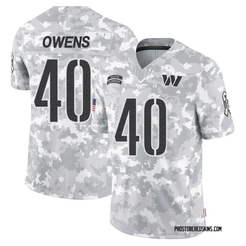 Washington Commanders Men's Limited Arctic Camo 2024 Salute to Service Jersey (40 Tyler Owens)