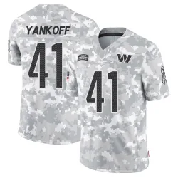 Washington Commanders Men's Limited Arctic Camo 2024 Salute to Service Jersey (41 Colson Yankoff)