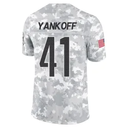 Washington Commanders Men's Limited Arctic Camo 2024 Salute to Service Jersey (41 Colson Yankoff)