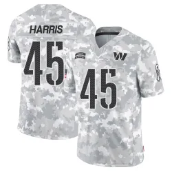 Washington Commanders Men's Limited Arctic Camo 2024 Salute to Service Jersey (45 De'Jon Harris)