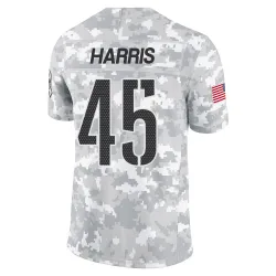 Washington Commanders Men's Limited Arctic Camo 2024 Salute to Service Jersey (45 De'Jon Harris)