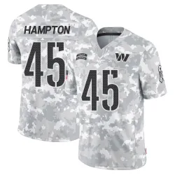 Washington Commanders Men's Limited Arctic Camo 2024 Salute to Service Jersey (45 Dominique Hampton)