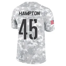 Washington Commanders Men's Limited Arctic Camo 2024 Salute to Service Jersey (45 Dominique Hampton)