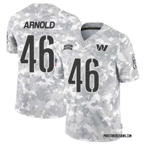 Washington Commanders Men's Limited Arctic Camo 2024 Salute to Service Jersey (46 Kam Arnold)