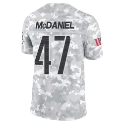 Washington Commanders Men's Limited Arctic Camo 2024 Salute to Service Jersey (47 Robert McDaniel)