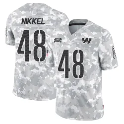 Washington Commanders Men's Limited Arctic Camo 2024 Salute to Service Jersey (48 Ben Nikkel)