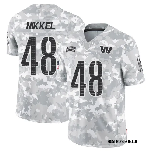 Washington Commanders Men's Limited Arctic Camo 2024 Salute to Service Jersey (48 Ben Nikkel)