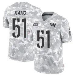 Washington Commanders Men's Limited Arctic Camo 2024 Salute to Service Jersey (51 Ale Kaho)