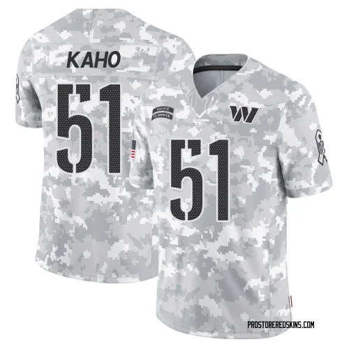 Washington Commanders Men's Limited Arctic Camo 2024 Salute to Service Jersey (51 Ale Kaho)