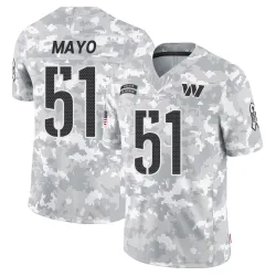 Washington Commanders Men's Limited Arctic Camo 2024 Salute to Service Jersey (51 David Mayo)