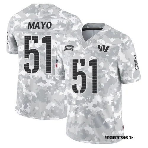 Washington Commanders Men's Limited Arctic Camo 2024 Salute to Service Jersey (51 David Mayo)