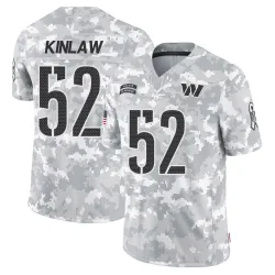 Washington Commanders Men's Limited Arctic Camo 2024 Salute to Service Jersey (52 Javon Kinlaw)