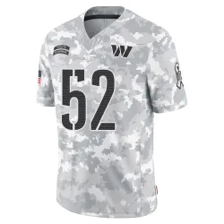 Washington Commanders Men's Limited Arctic Camo 2024 Salute to Service Jersey (52 Javon Kinlaw)