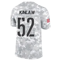 Washington Commanders Men's Limited Arctic Camo 2024 Salute to Service Jersey (52 Javon Kinlaw)