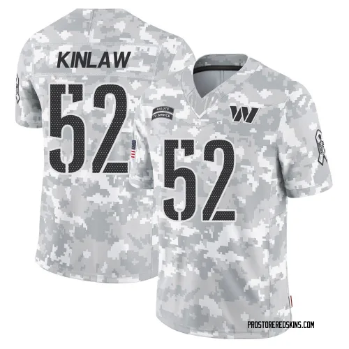 Washington Commanders Men's Limited Arctic Camo 2024 Salute to Service Jersey (52 Javon Kinlaw)