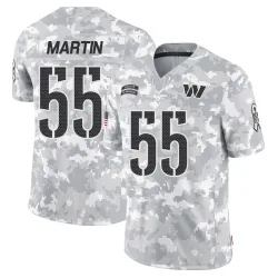 Washington Commanders Men's Limited Arctic Camo 2024 Salute to Service Jersey (55 Jacob Martin)