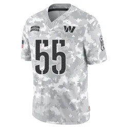 Washington Commanders Men's Limited Arctic Camo 2024 Salute to Service Jersey (55 Jacob Martin)