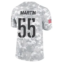 Washington Commanders Men's Limited Arctic Camo 2024 Salute to Service Jersey (55 Jacob Martin)