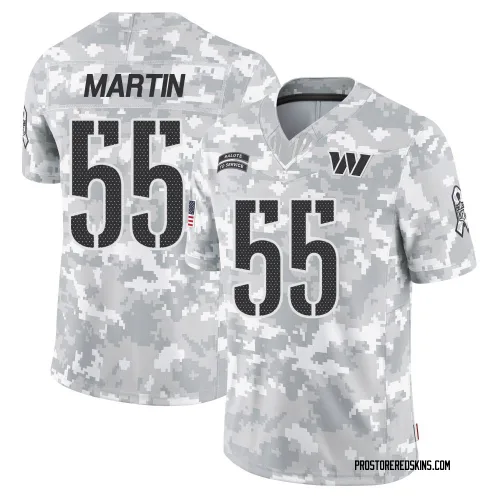 Washington Commanders Men's Limited Arctic Camo 2024 Salute to Service Jersey (55 Jacob Martin)